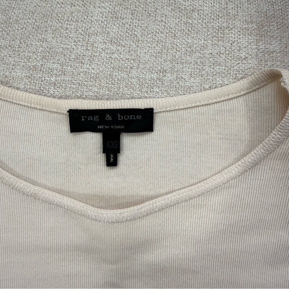 rag & bone striped crop long sleeve top - Picture 3 of 6